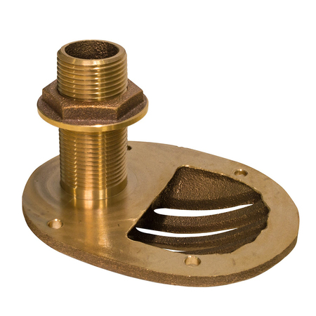GROCO 1-1/4" Bronze Combo Scoop Thru-Hull w/Nut STH-1250-W